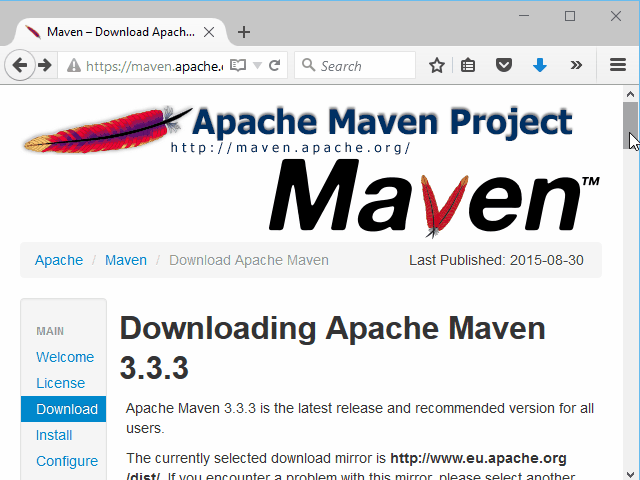 How to download Maven