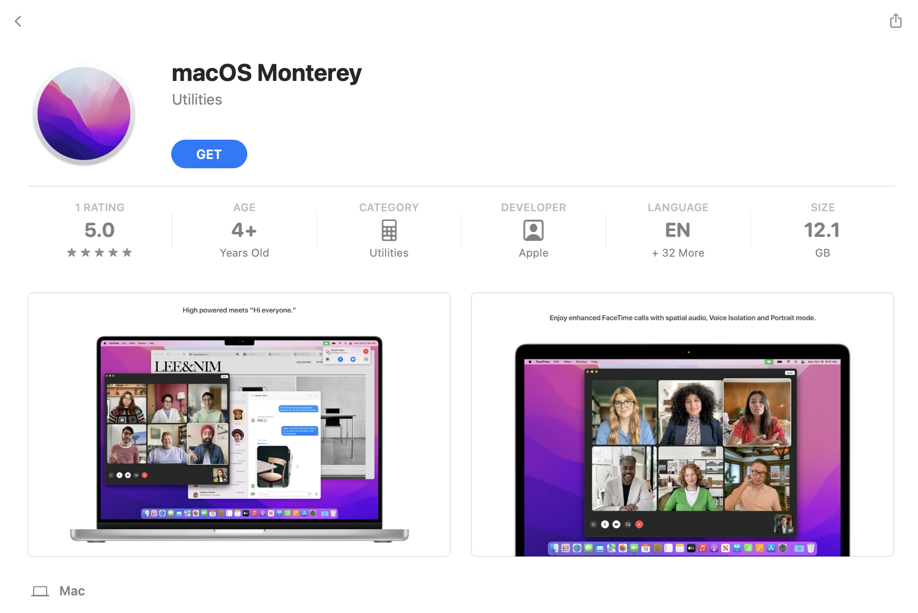 mac os monterey download app store